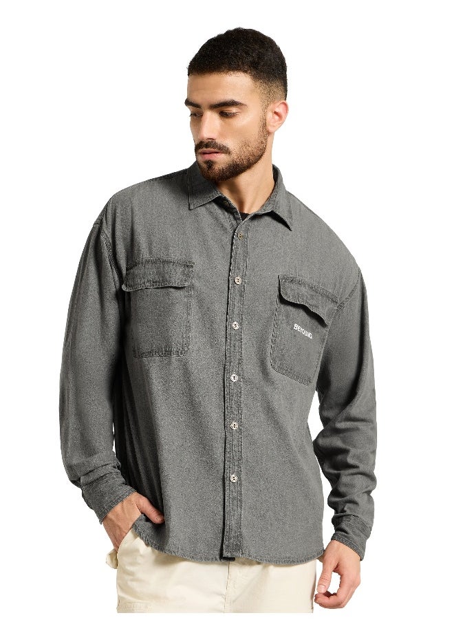 Light Grey Dual Pocket Denim Shirt - pzsku/ZD82B8CC834A62A6E613AZ/45/_/1738235274/dc2292e4-2965-4ebe-bfe6-06d6f73560d1