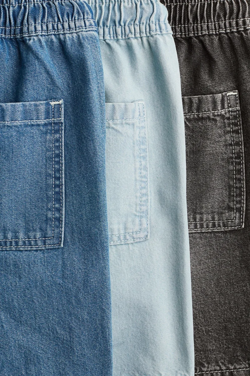 اتش اند ام 3-pack denim shorts