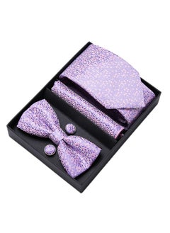 5 pcs high-end tie for men business professional formal tie bow tie cufflinks square scarf fashion accessories gift box