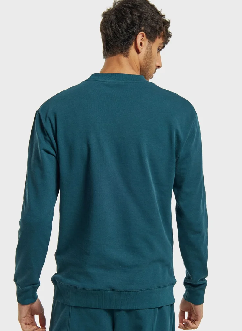 Kappa Colourblock Cut And Sew Sweatshirt