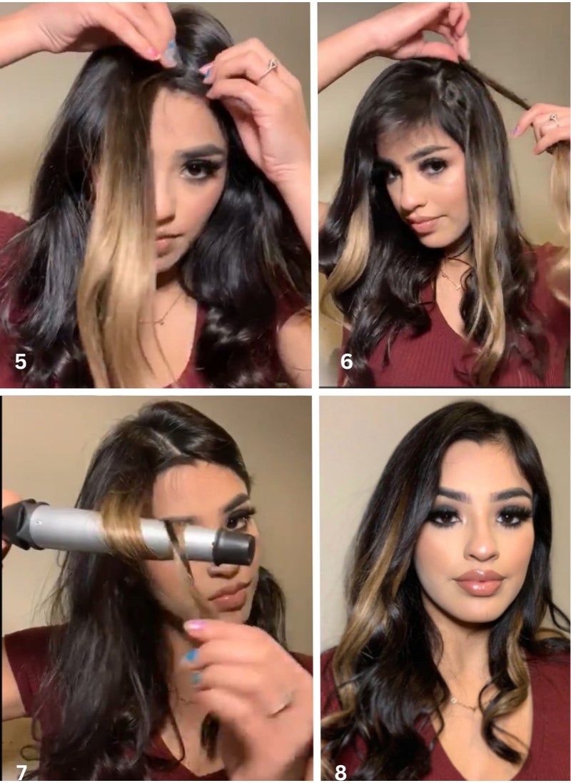 Keep Calm and Clip Em In - Caramel Brunette Ombre Highlights Hair Extension Clip-In – Remy Human Hair - Image 1