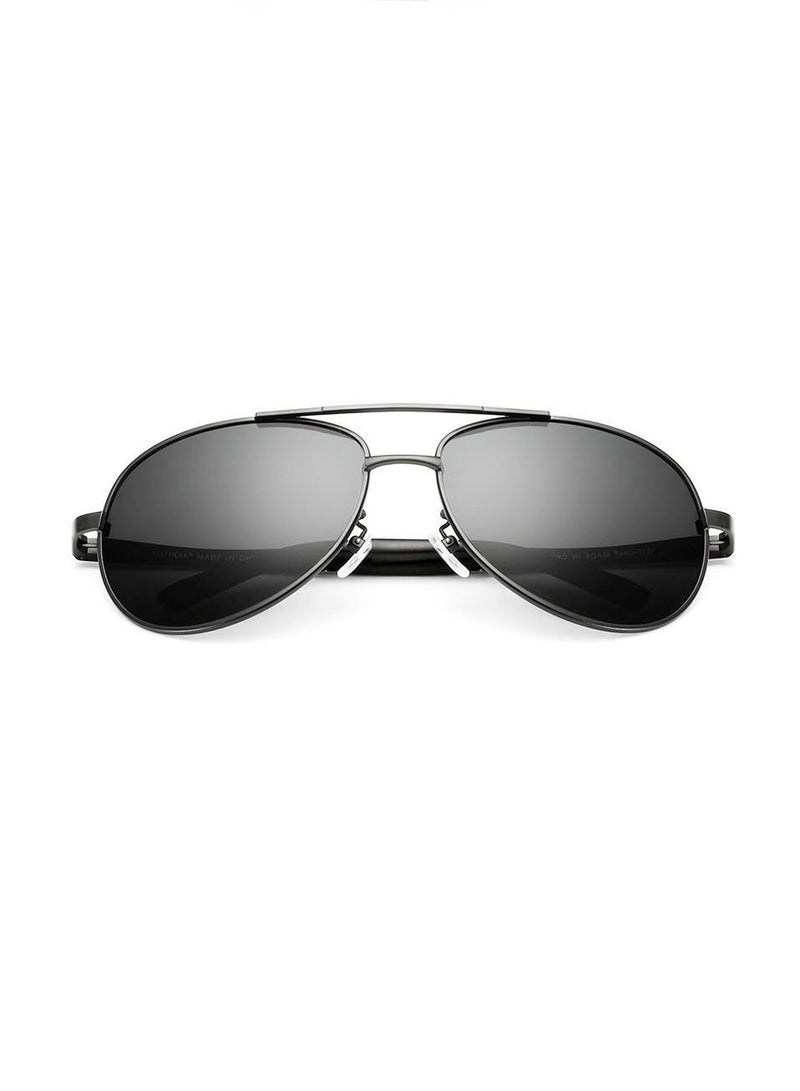 Veithdia Men's Polarized and UV Resistant Metal Full Frame Sunglasses - Image 3