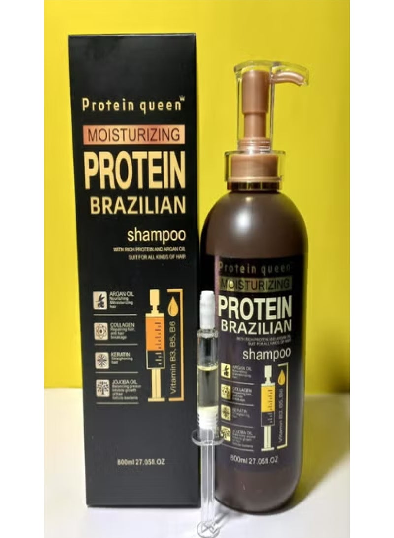 Protein queen Moisturizing Protein Brazilian Shampoo 800 ml
