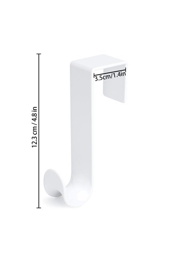 NewTalent 8 Pcs Plastic Over The Door Hooks, Over-The-Door Hanger Hook Set - Image 2