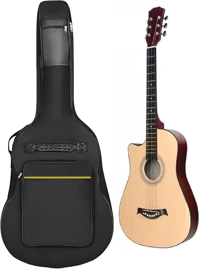MegArya Acoustic Guitar Combo Pack with Bag, Capo, Picks, and Strings - Image 3