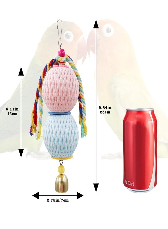 MHLLGN Bird Beak Grinding Stone, Parrot Chew Toys with Bells, Bird Toys, Cage Accessories for African Grey, Budgies, Amazon Parrots, Cockatiels, Lovebirds, Conures, Quakers, Small to Medium Birds - Image 2