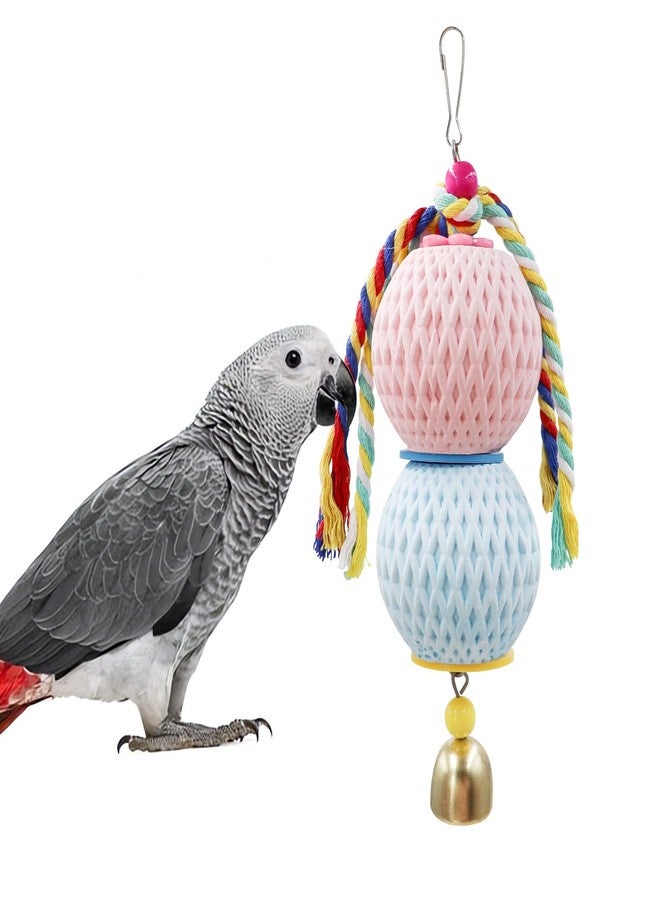MHLLGN Bird Beak Grinding Stone, Parrot Chew Toys with Bells, Bird Toys, Cage Accessories for African Grey, Budgies, Amazon Parrots, Cockatiels, Lovebirds, Conures, Quakers, Small to Medium Birds - Image 1