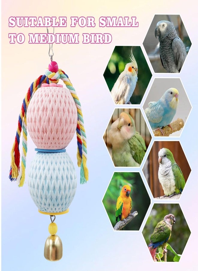 MHLLGN Bird Beak Grinding Stone, Parrot Chew Toys with Bells, Bird Toys, Cage Accessories for African Grey, Budgies, Amazon Parrots, Cockatiels, Lovebirds, Conures, Quakers, Small to Medium Birds - Image 3