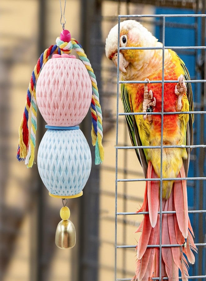 MHLLGN Bird Beak Grinding Stone, Parrot Chew Toys with Bells, Bird Toys, Cage Accessories for African Grey, Budgies, Amazon Parrots, Cockatiels, Lovebirds, Conures, Quakers, Small to Medium Birds - Image 5