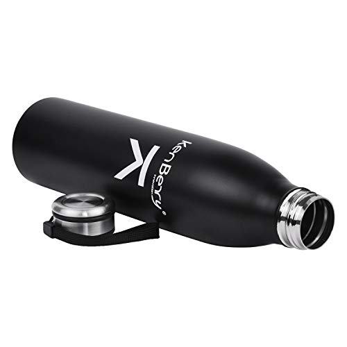 KenBerry Alpha Duke Single Wall Stainless Steel Water Bottle 750 ml (Black, Pack of 1) - Image 4