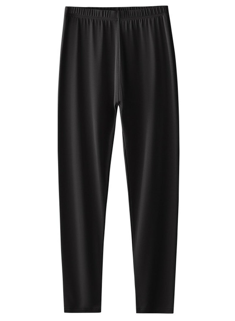 Loquat Women's Thin Tights Leggings Underwear Thermal Pants Long Johns Bottoms  Wintergear Warm Base Layer Bottoms Black 