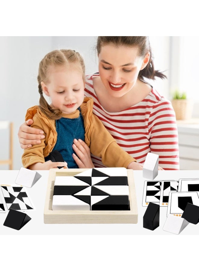 Capstro Battle Blocks Logic Game – Hidden Building Block Spatial Thinking Puzzle with 32 Blocks, 40 Challenge Cards & Bell | Interactive Family Tabletop Strategy Game – Battle Blocks - Image 5