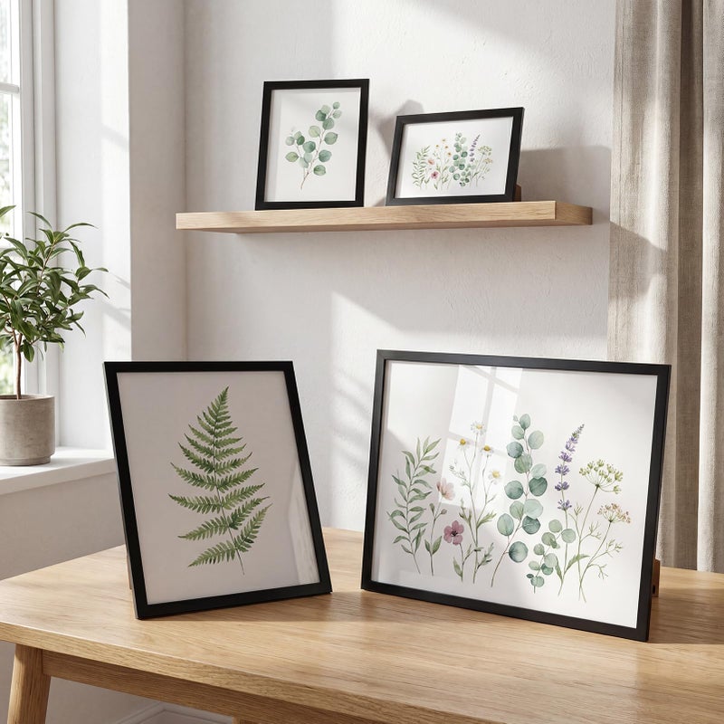 Hoikwo Multi Pack Set of Black Picture Frames, Six 4x6 Six 5x7 Four 8x10 Two 11x14 for Home Wall Display - Image 5