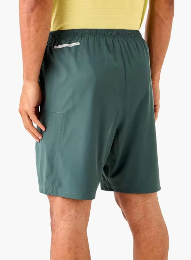 Kappa Kappa Logo Print Shorts with Elasticated Waist and Pockets
