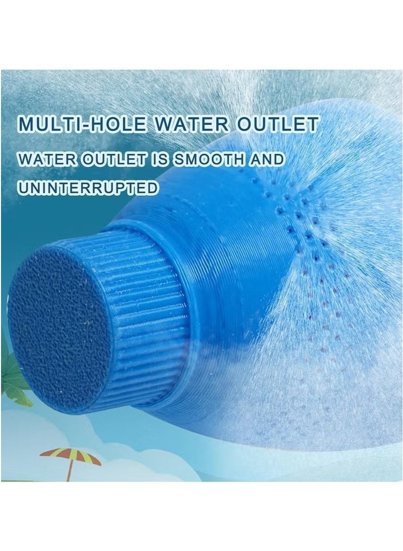 2PCS Water Fireworks Toys Firework Water Gun Toy Splash Spray Squirt Water Toy Gun Outdoor Water Spray Sprinkler Push Water Gun Water Play Sprinkler Outdoor Activities Pool Game (Blue/Pink) - Image 4