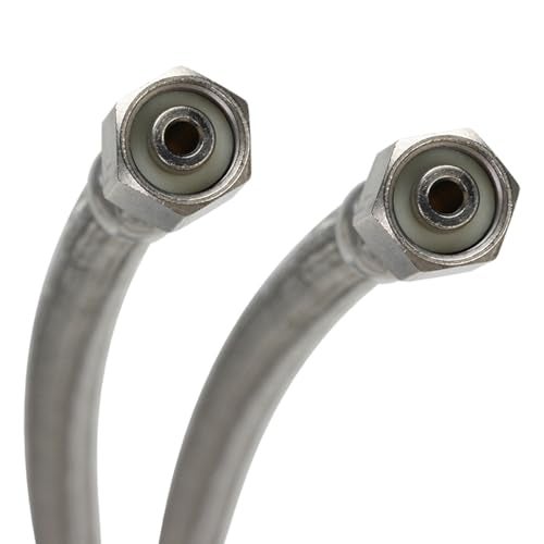 Fluidmaster 12IM96 Ice Maker Connector, Braided Stainless Steel - 1/4 Compression Thread x 1/4 Compression Thread, 8 Ft. (96-Inch) Length - Image 2