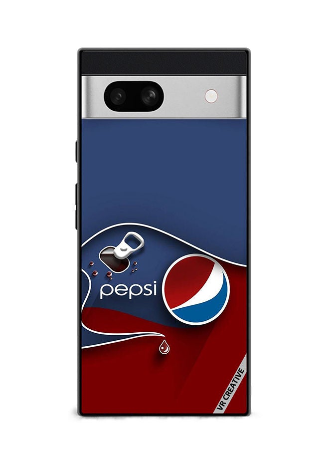 VR CREATIVE Protective Case Cover For Google Pixel 7a Pepsi Design Multicolour - Image 1