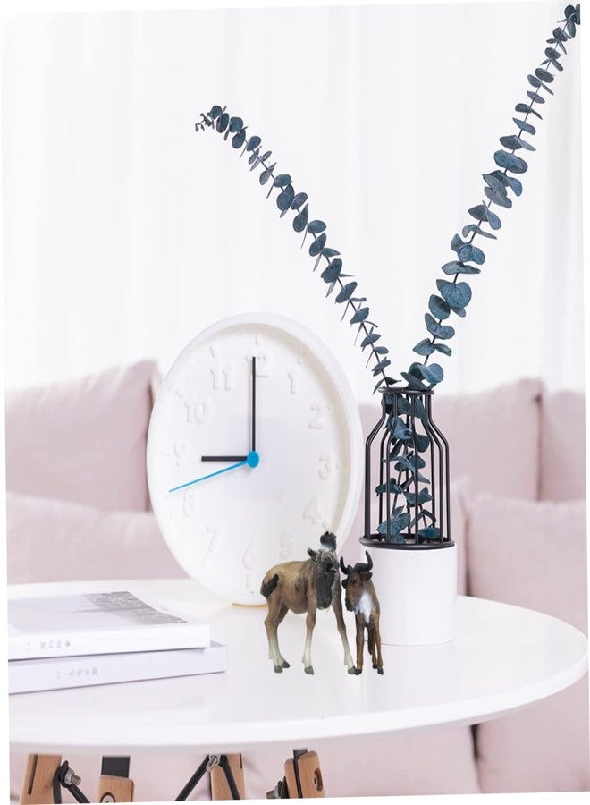 TOYANDONA 1pcs African Wildebeest Model Toy Farm Animals Cow Figurine Cow Plastic Animals s s for Toddlers Home Decor Simulation Wild Animal Decor - Image 5