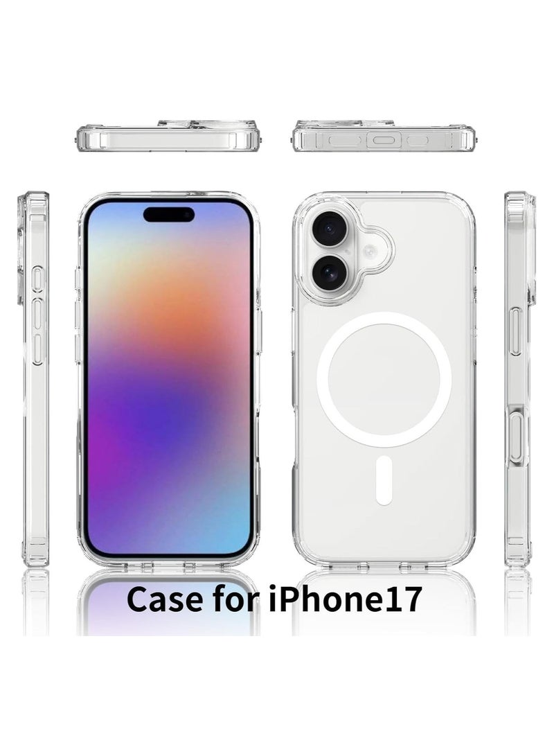 Denx Clear Magnetic Case for iPhone 17, Compatible iphone 17 with MagSafe, Translucent Back  Shockproof Phone Cover. - Image 2