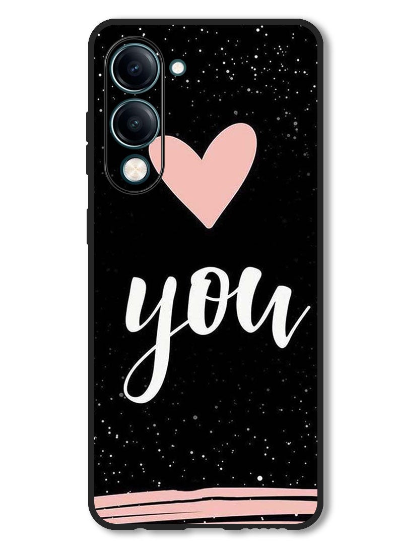 Theodor Case Compatible with Vivo Y29s Protection Shockproof Bumper Cover You  Heart - Image 1