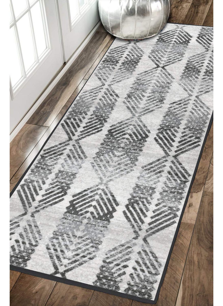 Status Contract - Status Contract 3D Printed Perfect Rugs for Living Area | Rug and for Bedroom |Rug and for ining Table Rug Floor with Anti Slip Backing (22 x 55, Grey) - Image 1