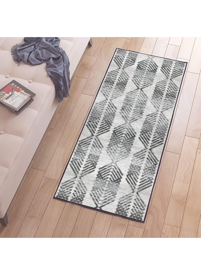 Status Contract - Status Contract 3D Printed Perfect Rugs for Living Area | Rug and for Bedroom |Rug and for ining Table Rug Floor with Anti Slip Backing (22 x 55, Grey) - Image 1