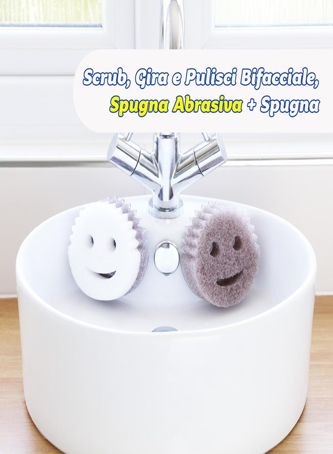 Scrub Daddy Scrub Mommy Style Collection Grey Scrubber Sponge, Dual Sided Cleaning, 1 Count (Pack of 1), SMSTGY - Image 3