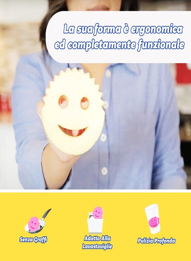 Scrub Daddy Scrub Mommy Style Collection Grey Scrubber Sponge, Dual Sided Cleaning, 1 Count (Pack of 1), SMSTGY - Image 4