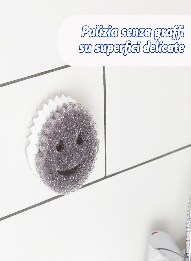 Scrub Daddy Scrub Mommy Style Collection Grey Scrubber Sponge, Dual Sided Cleaning, 1 Count (Pack of 1), SMSTGY - Image 2