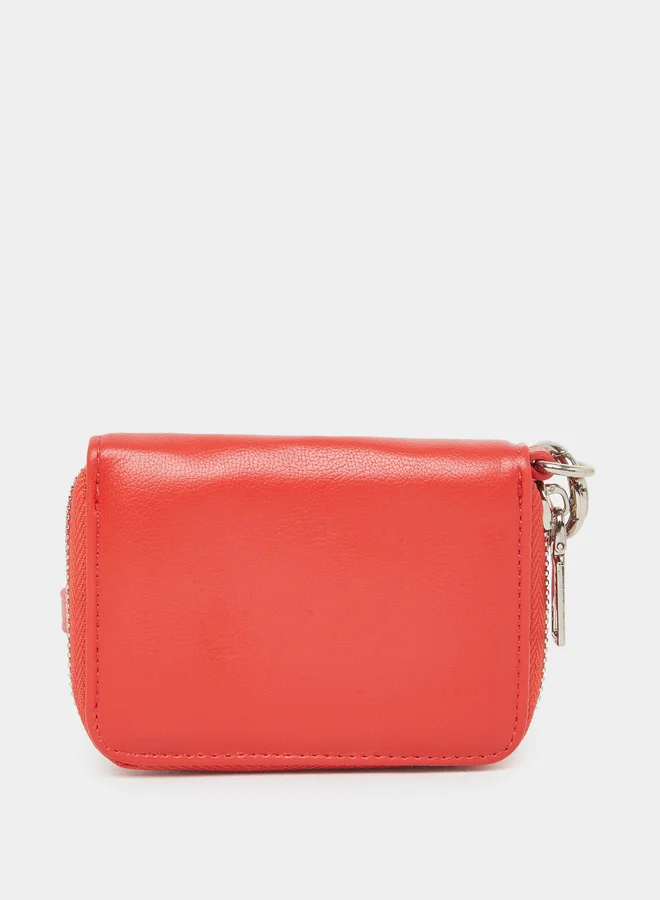 Styli Styli Red Long Strap Zip Pocket Bum Bag
