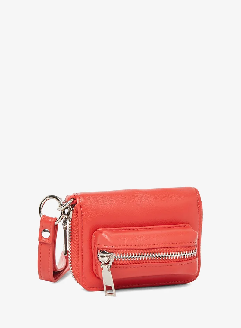 Styli Styli Red Long Strap Zip Pocket Bag