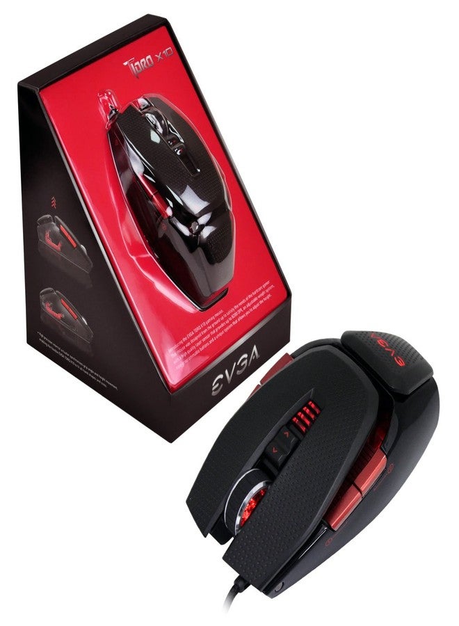 EVGA TORQ X10 901-X1-1103-KR Wired Laser Gaming Mouse Customizable/8200 DPI/5 Profiles/9 Buttons/Ambidextrous (Renewed) - Image 4