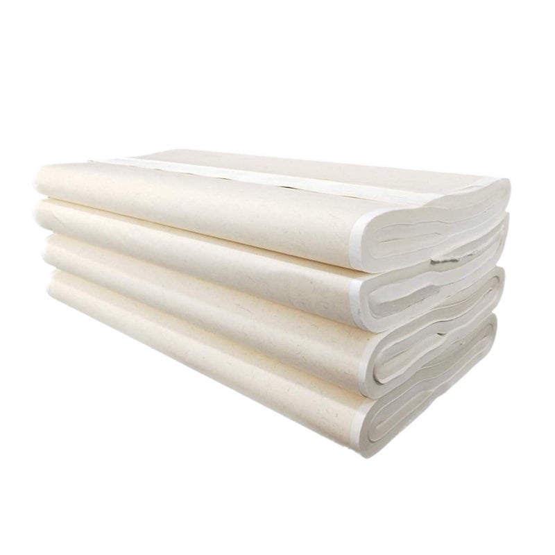 MEGREZ Chinese Japanese Calligraphy Xuan Paper Rice Paper Sumi Calligraphy Paper for Calligraphy Brush Ink Writing Painting Without Grids 100 SheetsBag134X 267inch Sheng Raw Xuan