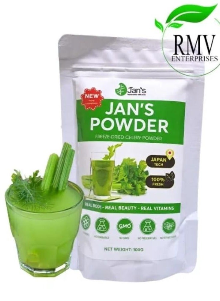 Jans Celery Powder Juice Detox Loss Body Purifies Provides 100% Pure Celery