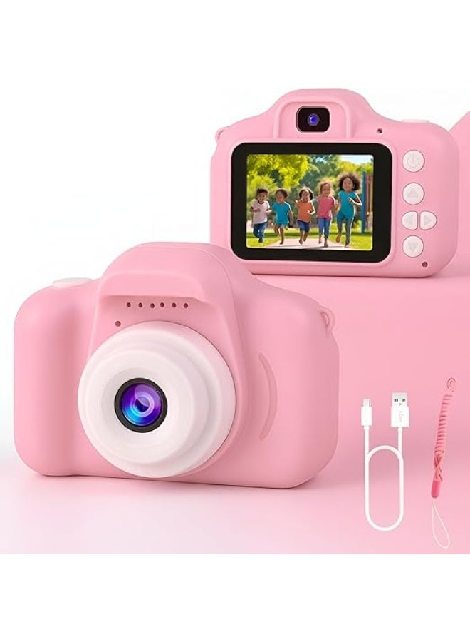 Kids Digital Camera with HD Photo and Video Recording, Mini Selfie Camera with 2 Inch Screen and USB Rechargeable Design for Children - Image 1