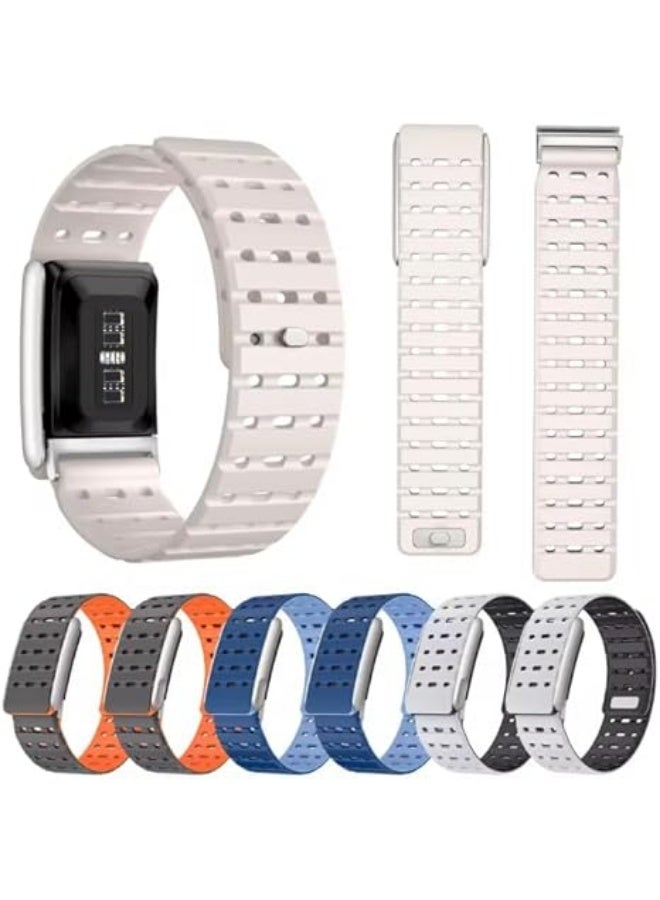 Magnetic Silicone Replacement Band for WHOOP 5.0, One & Peak – Adjustable Breathable Sport Strap, Waterproof Sweat-Resistant Soft Silicone Fitness Wristband - Image 2