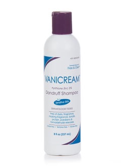 Vanicream شامبو فانيكريم المضاد للقشرة - تركيبة معتدلة متوازنة الحموضة فعالة لجميع أنواع الشعر وفروة الرأس الحساسة - خالٍ من العطور واللانولين والبارابين - 8 أونصة سائلة  - Image 1