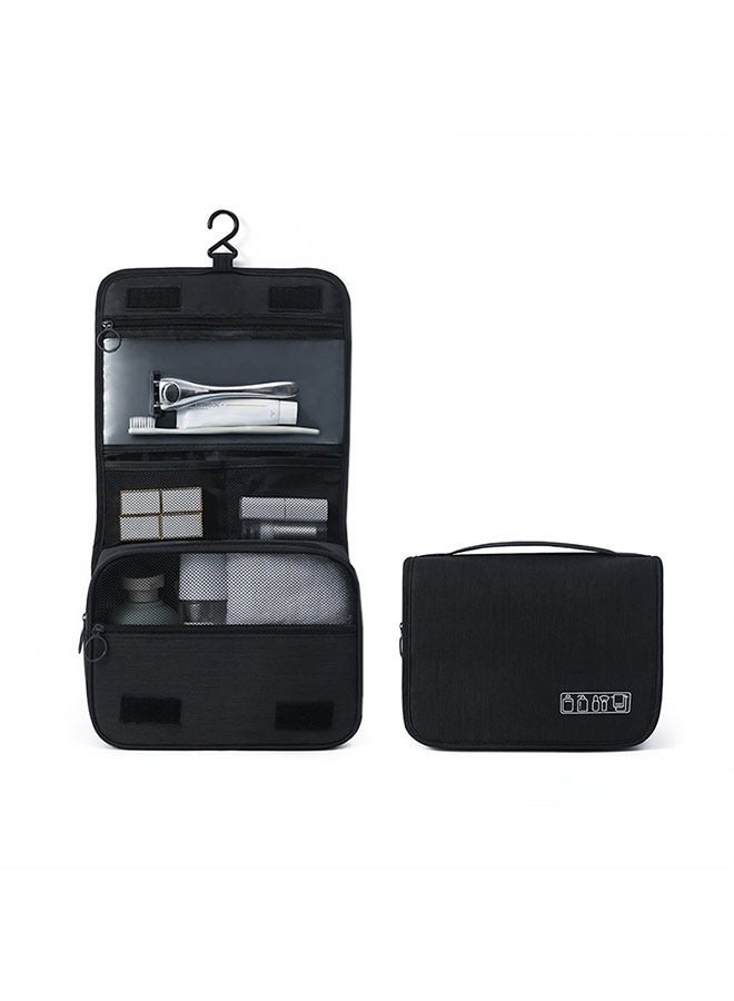 OZUKO Large-Capacity Toiletry Bag, Travel Bag, High-Quality Fabric, Waterproof Surface, Wear-Resistant And Practical, Multiple Storage, Suitable For Business Travel, Family Travel, Swimming, Outdoor Activities, Black - Image 1