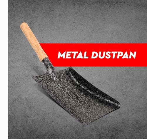 RedBuild Cleaning Dust Pan with Wooden Handle | Export Quality | High Carbon Steel | Dustpan for Home and Kitchen | Used for Househole and Office - Image 4