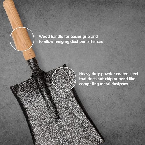 RedBuild Cleaning Dust Pan with Wooden Handle | Export Quality | High Carbon Steel | Dustpan for Home and Kitchen | Used for Househole and Office - Image 3