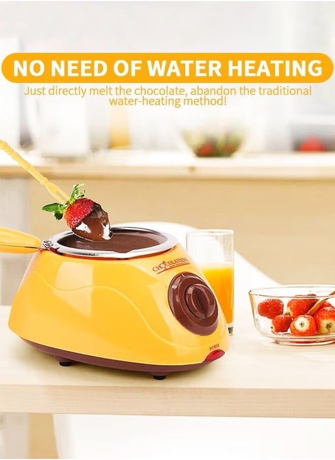 MIXDE - Chocolate Melting Pot,MINI Electric Chocolate Melting Pot,Chocolate Warmer Machine For Milk,Chocolate,Cheese,Butter,Candy - Image 1