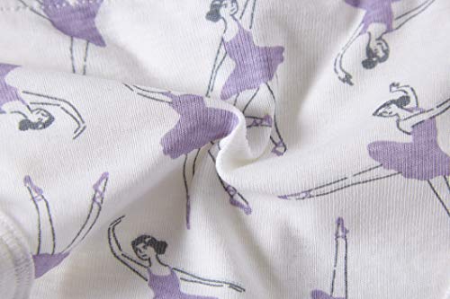 Winging Day Girls' Cartoon Cotton 6-Pack Hipster Assorted Prints Briefs Size 6 - Image 4