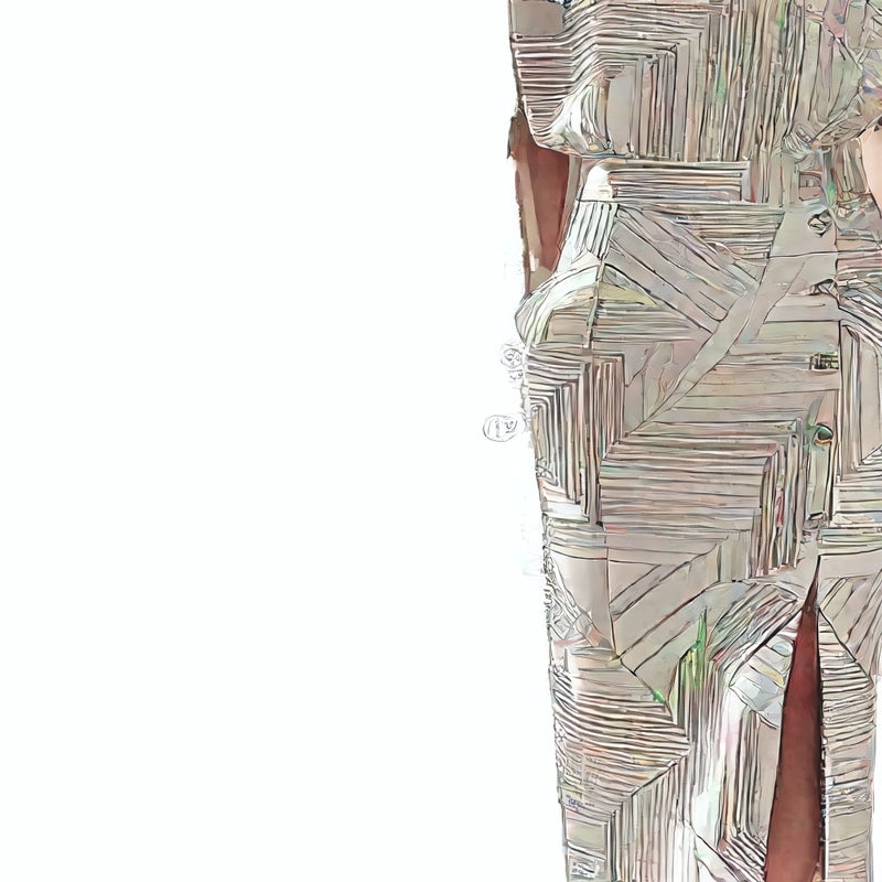 Women's Printed Sleeveless Top and Split Skirt Two-Piece Set - Image 5