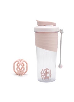 Protein Shaker Bottle 700ml, with Protein Shaker Ball, Clear Pp Water Bottle, for Lump Free Smooth Shake Leakproof Gym Shaker Drink Bottle, Easy To Clean, for Fitness Training, Gym, Football Training