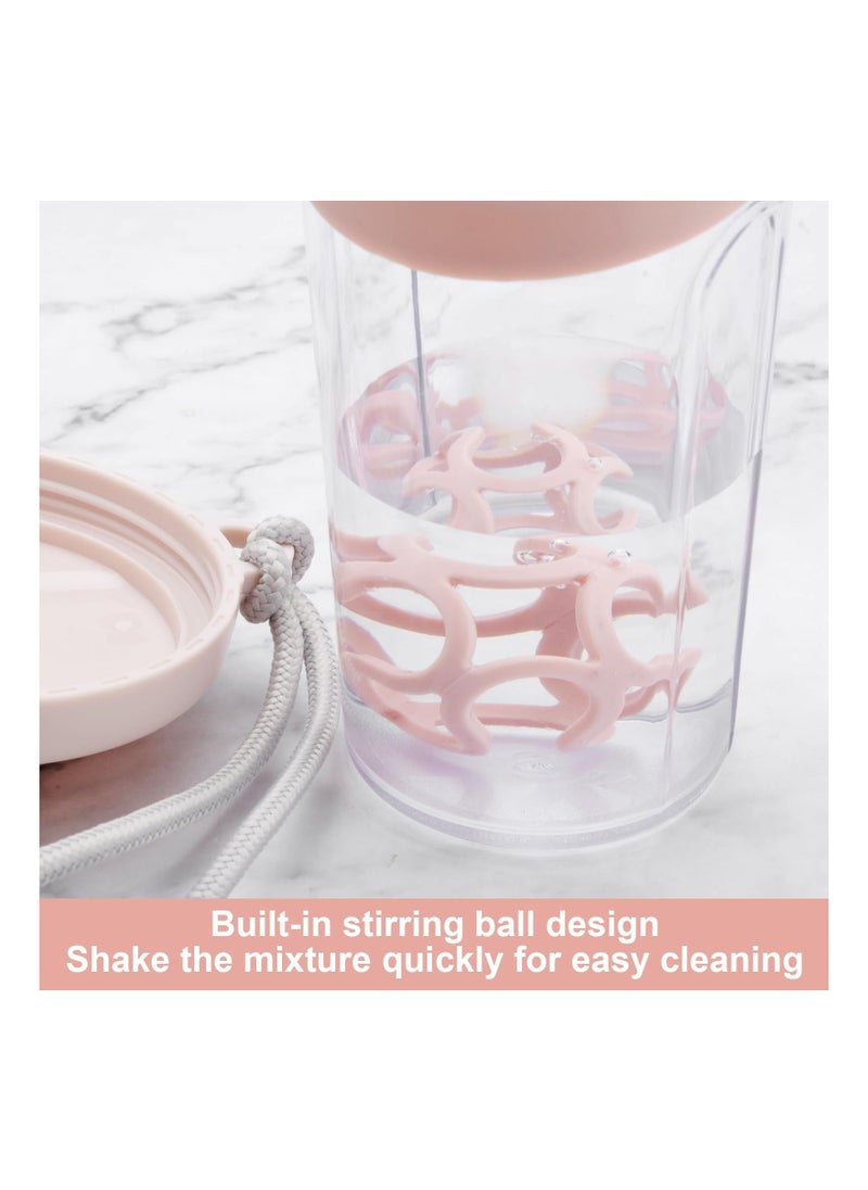 SYOSI - Protein Shaker Bottle 700ml, with Protein Shaker Ball, Clear Pp Water Bottle, for Lump Free Smooth Shake Leakproof Gym Shaker Drink Bottle, Easy To Clean, for Fitness Training, Gym, Football Training - Image 1