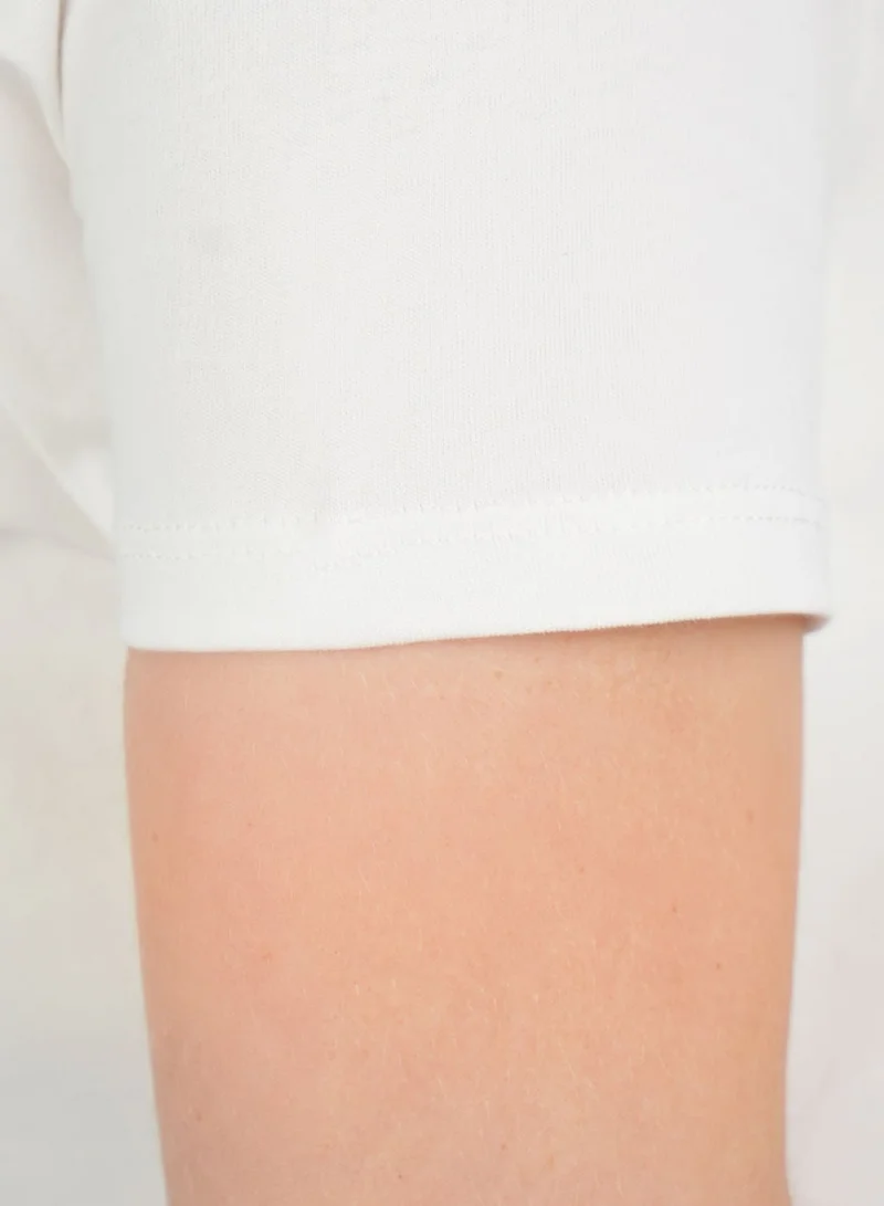 GIORDANO  Women’s Comfort Fit Printed Crew Neck Cotton Jersey Tee for Women | Best Price UAE