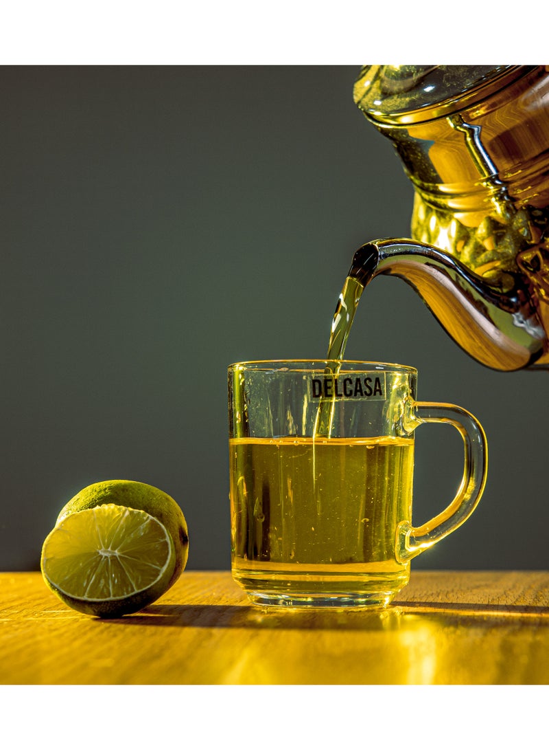 Delcasa DC1884 7 Oz 3 Pcs Glass Mug with Handle - Image 5