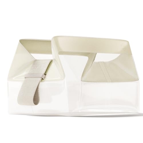 Cadence Parcel - Clear Kit with Magnetic Closure - Durable and Leak-Resistant Travel Toiletry Kit - TSA-Compliant & Modular Design - Hygiene Bag for Travel Essentials - 1 Qt - Pebble - Image 1