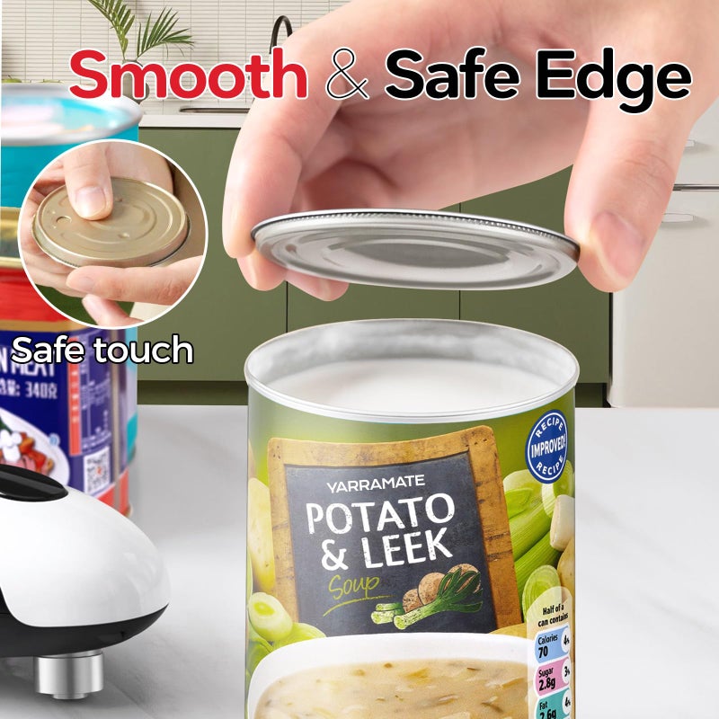 ‎YARRAMATE YARRAMATE Electric Can Opener, One Touch Rechargeable Automatic Can Openers for Kitchen Fits All Cans Sizes - Smooth Edge, Hands-Free for Seniors | With Storage Bag, Portable for Travel - Image 3