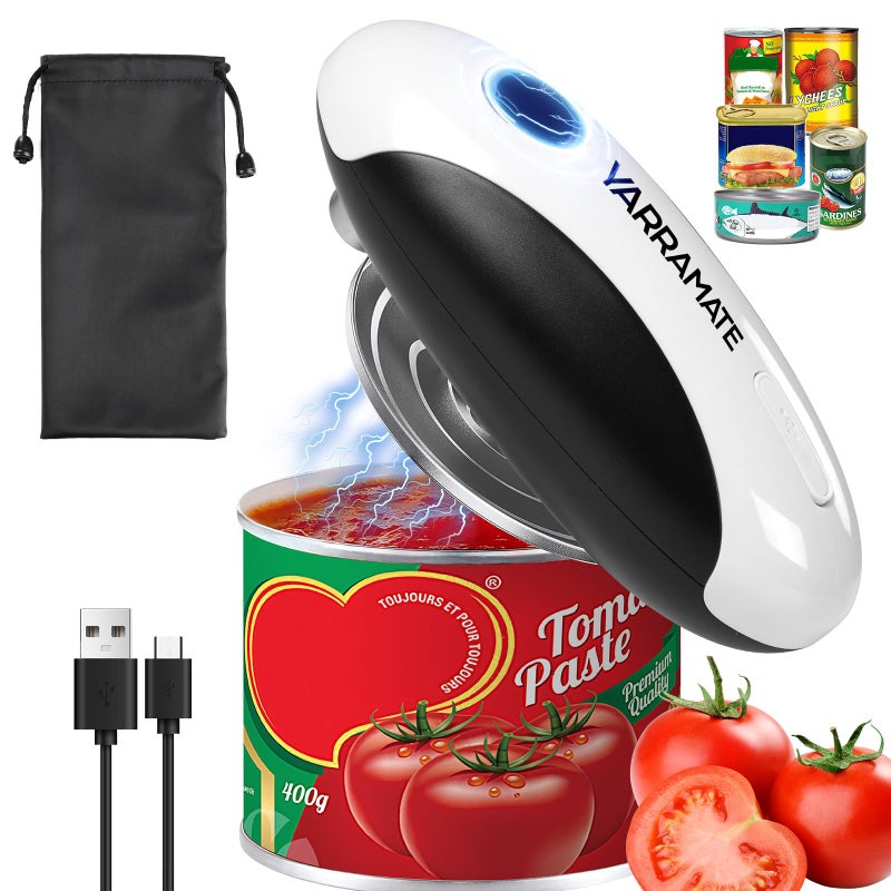 ‎YARRAMATE YARRAMATE Electric Can Opener, One Touch Rechargeable Automatic Can Openers for Kitchen Fits All Cans Sizes - Smooth Edge, Hands-Free for Seniors | With Storage Bag, Portable for Travel - Image 1